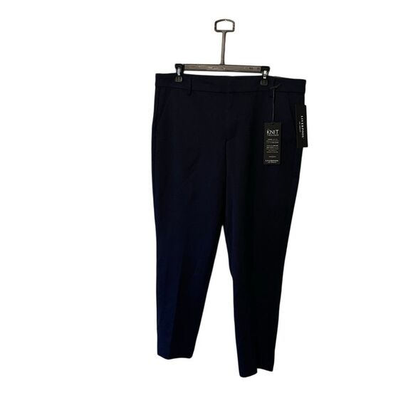 NWT Liverpool Los Angeles The Knit Trouser Blue Size 16 Stretchy Pull-On pants - Picture 3 of 13